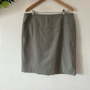 NWOT Banana Republic sz 14 tweed knee length office skirt
